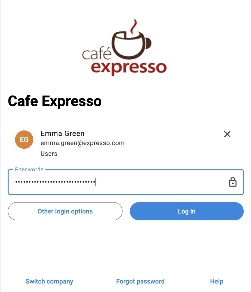 Login with a Federated Directory account