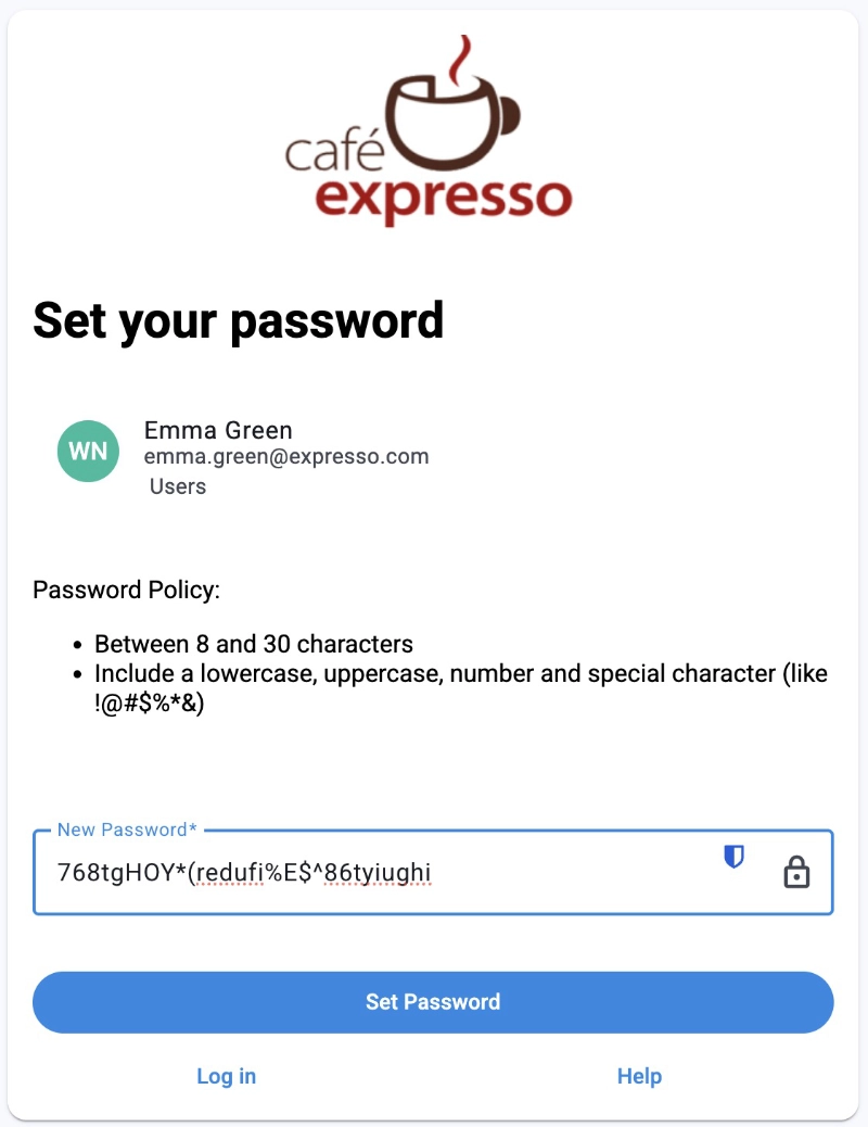 Password policy